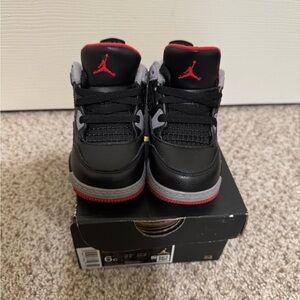 Jordan Black and Red High-Top Sneakers